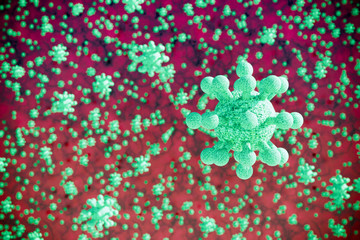 3d covid-19 molecule