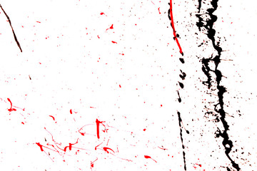 Graffiti abstract splashes on a white background. Vivid colors of paints.