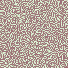 Labyrinth abstraction seamless pattren. Simple curved line. Modern and stylish. Design for wallpaper, fabric, textile, websites, shops, labels.