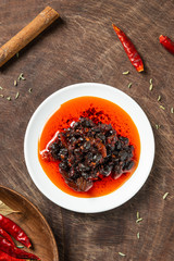 Delicious Chinese spicy beef sauce