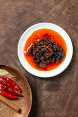 Delicious Chinese spicy beef sauce