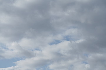 Wolken Himmel blau und weiß