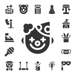 Modern Simple Set of carnival Vector filled Icons