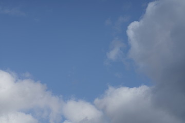 Wolken Himmel blau und weiß