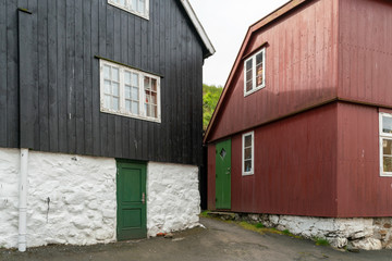 Tinganes in Torshavn on the Faroe Islands. 