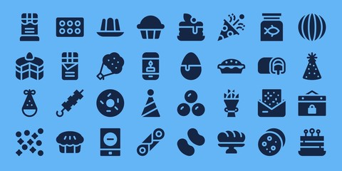cake icon set