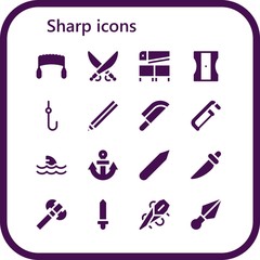 sharp icon set
