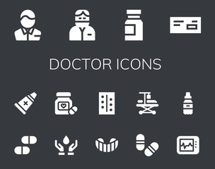 doctor icon set