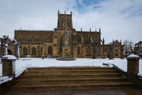 Sherborne Abbey in Winter