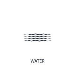 Water icon. Simple ecology element illustration.