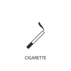 Cigarette icon. Simple ecology element illustration.