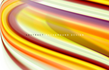 Abstract background - fluid color gradient waves, with dynamic motion line effect. Vector Illustration For Wallpaper, Banner, Background, Card, Book Illustration, landing page