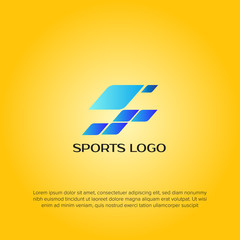 racing flag Sport Logo Template