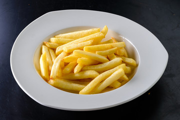 fried chips on a plate