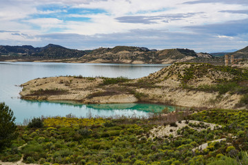 Obraz premium The Pedrera water reservoir near Santa Pola, Alicante. Spain