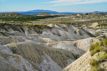 The Badlands of Abanilla and Mahoya near Murcia in Spain