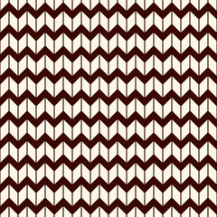 Seamless surface pattern with herringbone motif. Repeated chevrons wallpaper. Zigzag lines. Jagged triangular waves