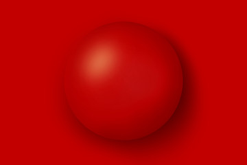 red ball on a red background