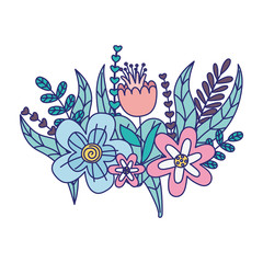flowers season spring nature decoration icon