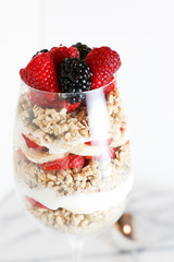 Honey Fruit Berry Cream Parfait