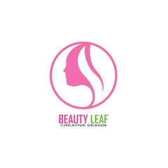 beauty salon logo design icon template