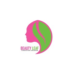 beauty salon logo design icon template