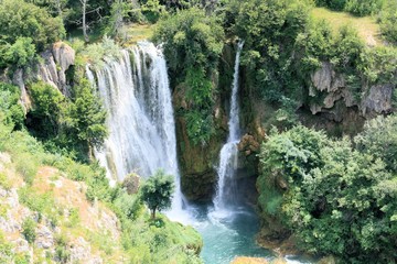 Naklejka na ściany i meble the Manojlovac waterfalls, N.P. Krka, Croatia