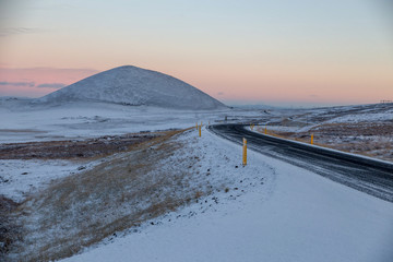 winter Icelandic landscape