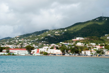 Fototapeta premium St. Thomas Island Charlotte Amalie Downtown