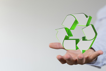 Minimal nature concept.Think Green.Ecology Concept. Environmentally friendly planet.