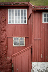Obraz na płótnie Canvas Parliament buildings in Tinganes in Torshavn, Faroe Islands.