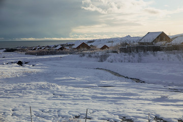 winter mountain landscape Iceland