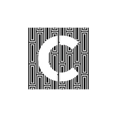 CC C logo design icone