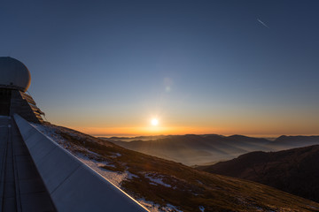 sunset at the summit of the Grand Ballon