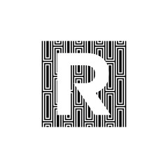 RR R logo design icone