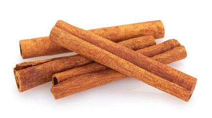 Cinnamon isolated on white background