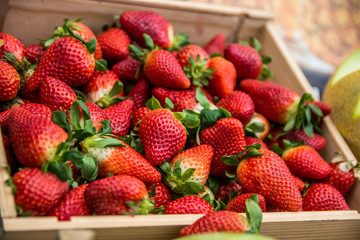 fresh fruits, vitamins on the market