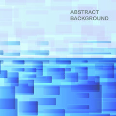 Blue square pattern with blue gradient background