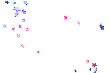 Abstract confetti flying star.