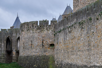 Exterior walls and turrets of the Citadel of Carcassonne, France © Víctor