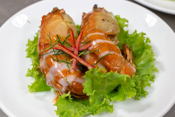  delicious  river prawn chuchi thai food