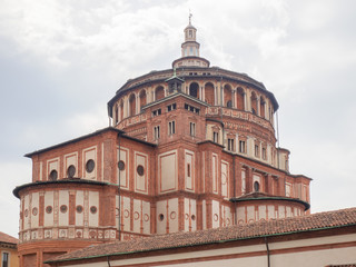 Santa Maria delle Grazie,medieval basilica and sanctuary in the center of Milan.Italy