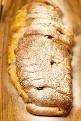 bread on a wooden table