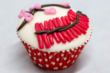  cup cake Chinese style on white