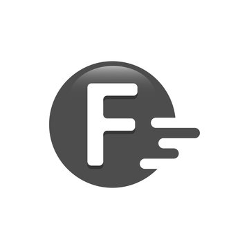 recommend clip art: Letter F dash logo design