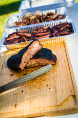 Grilled Pan Seared Smoked Steak Brisket Ribs