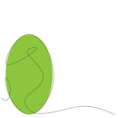 Easter egg on white background vector illustration