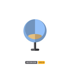 chair icon isolated on white background. for your web site design, logo, app, UI. Vector graphics illustration and editable stroke. EPS 10.