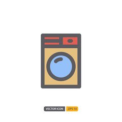 washing machine icon isolated on white background. for your web site design, logo, app, UI. Vector graphics illustration and editable stroke. EPS 10.