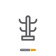 hanger icon isolated on white background. for your web site design, logo, app, UI. Vector graphics illustration and editable stroke. EPS 10.